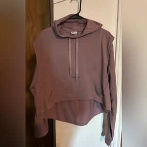 Mauve Gymshark Cut Out Hoodie